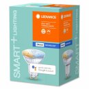 4 x Ledvance LED Smart+ Reflektor PAR16 5W = 40W GU10 350lm Tunable White 2700K-6500K 45° Dimmbar App Google Alexa Apple HomeKit Bluetooth