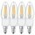 4 x Ledvance LED Filament Smart+ Kerze 4W = 40W E14 klar 470lm warmweiß 2700K Dimmbar App Google Alexa Apple HomeKit Bluetooth