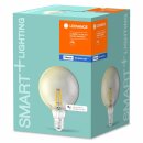 4 x Ledvance LED Filament Smart+ Globe G125 6W = 48W E27 Rauchglas 600lm warmweiß 2700K Dimmbar App Google Alexa Apple HomeKit Bluetooth