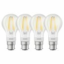 4 x Ledvance LED Filament Smart+ Birne 6W = 60W B22d klar...