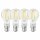 4 x Ledvance LED Filament Smart+ Birne 6W = 60W B22d klar 806lm warmweiß 2700K Dimmbar App Google Alexa Apple HomeKit Bluetooth