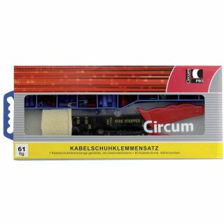 CircumPro Kabelschuhsatz mit Klemmzange Satz 60-Teilig