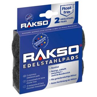 Rakso Edelstahl Schleifkissen extra fein 2 Stück