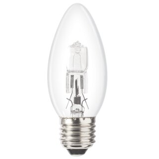 4x 28W Dimmbar Halogen Bernstein Gebogene Spitze Kerze Deckel Glühbirne Ses E14 