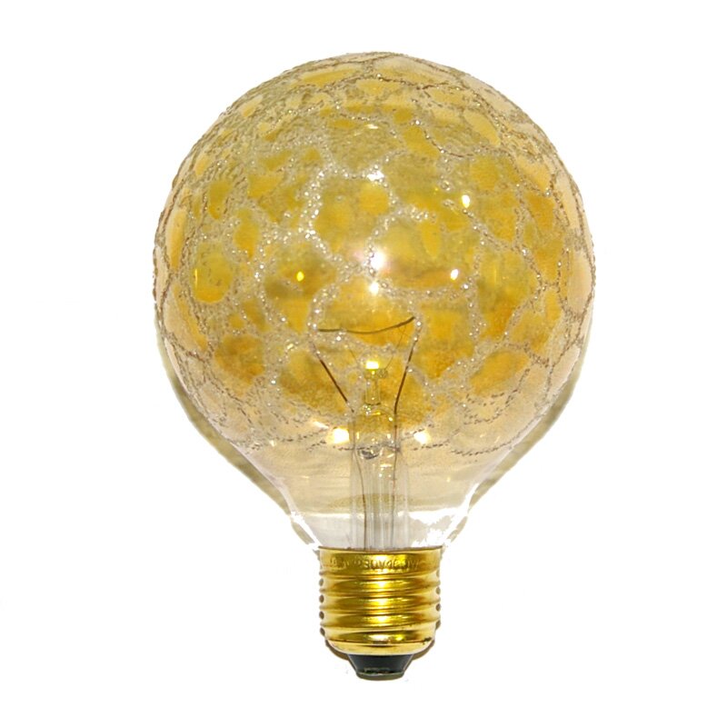 Paulmann Globe Glühbirne G95 40W E27 240V Krokoeis Gold Glühlampe 95m