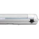 LightZone LED Feuchtraumwannenleuchte Aqua-Promo 126cm Grau 18W T8/G13 Röhre Neutralweiß 4000K