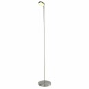 Brilliant LED Stehleuchte Single Shine I Eisen 128cm hoch 5W 450lm Warmweiß 3000K mit Fußschalter