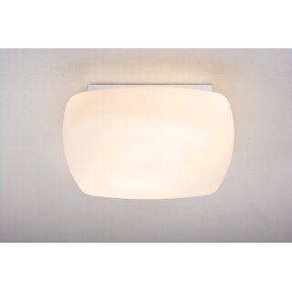 Paulmann Deckenleuchte WallCeiling Cubicco Weiß Opalglas 2x18W G24d2 Energiesparlampe Warmweiß 2700K