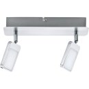 Paulmann LED Deckenleuchte Strahler Spot Mic Chrom 2 x 4,5W Deckenlampe warmweiß 3000K dreh- & schwenkbar