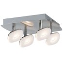 Paulmann LED Deckenleuchte Squarelense Spot Nickel 4 x...