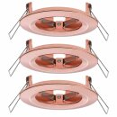 3 x Paulmann Einbaustrahler 2Easy Nova Einbauleuchte Rosegold starr max. 35W ohne Leuchtmittel