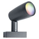 Ledvance LED Smart+ Gartenleuchte Spot Dunkelgrau IP65 4,5W 260lm RGBW 3000K Dimmbar App Google & Alexa WiFi B-Ware