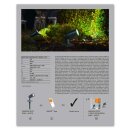 Ledvance LED Smart+ Gartenleuchte Spot Dunkelgrau IP65 4,5W 260lm RGBW 3000K Dimmbar App Google & Alexa WiFi B-Ware