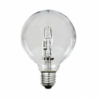 Brilliant Halogen Leuchtmittel G95 Globe 33W = 40W E27 klar 458lm warmweiß dimmbar