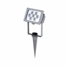 Hi Lite Buenos Aires LED Flutlichtstrahler mit Erdspiess 7W IP65 Gartenleuchten 500lm Neutralweiß 4000K Kabel & Stecker