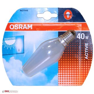 OSRAM Glühbirne Kerze ACTIVE 40W & 60W E14 Tageslicht Glühlampe 40 Watt