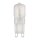 6 x LED Leuchtmittel Stiftsockel 2,5W = 19W G9 matt 180lm warmweiß 2700K 200°