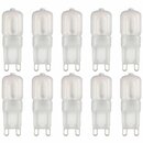 10 x LED Leuchtmittel Stiftsockel 2,5W = 19W G9 matt 180lm warmweiß 2700K 200°