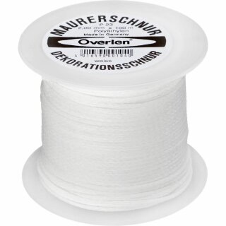 Overmann Maurerschnur 100m 1,7mm weiß