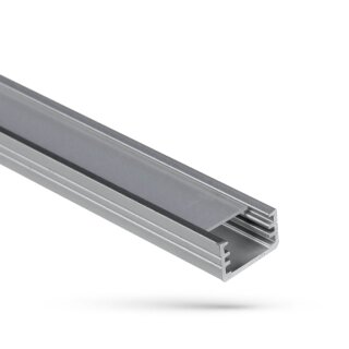 Alu Profil für LED Strip dünn + opalisierte Abdeckung 7mm x 12,2mm x 2000mm