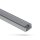 Alu Profil für LED Strip dünn + opalisierte Abdeckung 7mm x 12,2mm x 2000mm