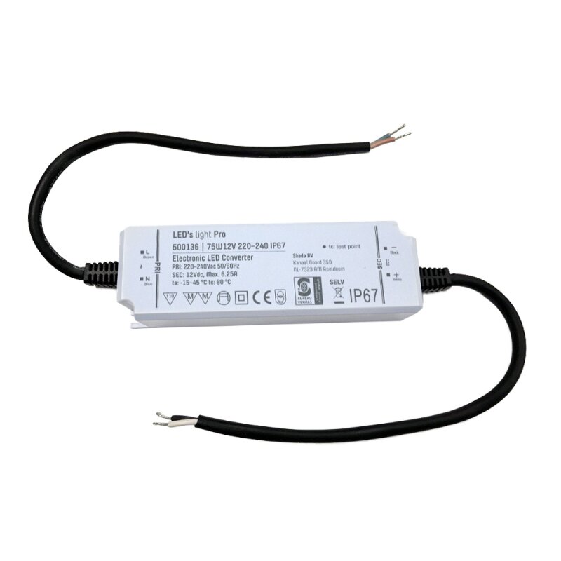 EGB LED Netzteil elektronischer LED Converter für LED Strip 12V 75W 6