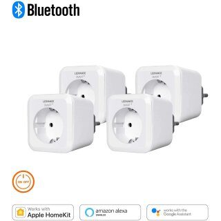 4 x Ledvance Smart+ Plug Steckdose für innen Weiß SmartHome App Apple HomeKit Bluetooth