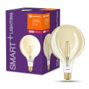 Ledvance Smart+ LED Filament Leuchtmittel Globe G120 6W = 55W E27 680lm Gold Extra Warmweiß 2400K dimmbar Zigbee