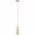 Paulmann Pendelleuchte Vintage Stoffkabel Gold Alabaster max 60W E27 ohne Leuchtmittel