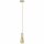 Paulmann Pendelleuchte Vintage Stoffkabel Gold Alabaster max 60W E27 ohne Leuchtmittel