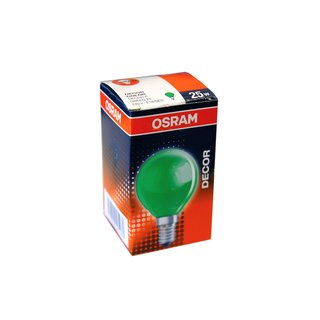 Osram Glühbirne Tropfen 11W E14 Grün Glühlampe Decor Color 11 Watt