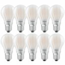 10 x Radium LED Filament Leuchtmittel Birnenform A60 10W...