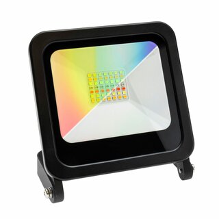 Spectrum Smart LED Fluter Strahler Noctis Schwarz IP65 24W 1800lm RGBW CCT Wifi Bluetooth dimmbar