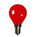 10 x LED Filament Leuchtmittel Tropfen 2W E14 farbig Rot 10lm