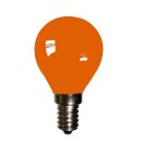 LED Filament Leuchtmittel Tropfen 2W E14 farbig Orange 20lm