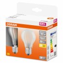 2 x Osram LED Filament Leuchtmittel Birnenform 6,5W = 60W E27 matt 806lm warmweiß 2700K