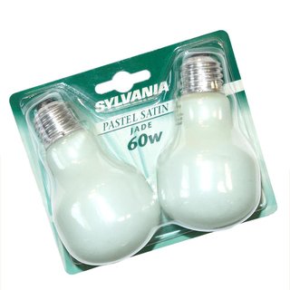 2 x Sylvania Glühbirne T60 60W E27 Pastel Satin JADE Softone Glühlampe 60 Watt