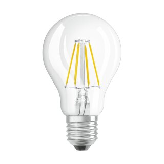 Osram LED Filament Leuchtmittel Birnenform A60 4W = 40W E27 klar 470lm Tageslicht 6500K kaltweiß