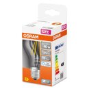 Osram LED Filament Leuchtmittel Birnenform A60 4W = 40W E27 klar 470lm Tageslicht 6500K kaltweiß