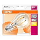 6 x Osram LED Filament Leuchtmittel Birnenform 2,5W = 25W E27 klar 250lm FS warmweiß 2700K