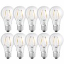 10 x Osram LED Filament Leuchtmittel Birnenform 2,2W =...