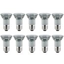 10 x Nice Price LED Glas Reflektor PAR16 1,4W E27 klar 30lm warmweiß 3000K