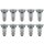 10 x Nice Price LED Glas Reflektor PAR16 1,4W E27 klar 30lm warmweiß 3000K