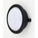 IBV LED Feuchtraumleuchte Deckenlampe Außenleuchte rund Ø15cm 10W 650lm IP65 Schwarz Neutralweiß 4000K