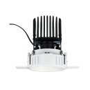 Paulmann LED Einbauleuchte Luca Downlight Chrom Weiß 12,6W 540lm Warmweiß 2700K 39° DIMMBAR