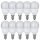 10 x Nice Price Energiesparlampe Tropfenform 5W = 20W E14 matt 177lm warmweiß 2700K