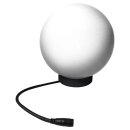 Easy Connect Garten-Lichtkugel Ø35cm Weiß IP55 40W E27 450lm warmweiß 230V Halogen + Erdspieß