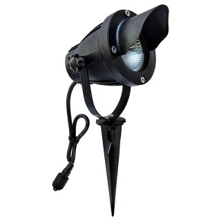 Easy Connect Strahler Gartenstrahler klein Schwarz IP67 28W GU10 215lm warmweiß 230V Halogen + Erdspieß
