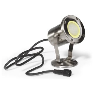 Easy Connect LED Strahler Gartenstrahler Edelstahl IP68 4W GU10 280lm warmweiß 3000K + Erdspieß