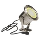 Easy Connect LED Strahler Gartenstrahler Edelstahl IP68 8W GU10 560lm warmweiß 3000K + Erdspieß